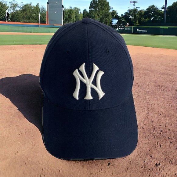 New York Yankees Team Color Trucker Team MLB Hat Navy Cap Embroider Baseball - Picture 1 of 9
